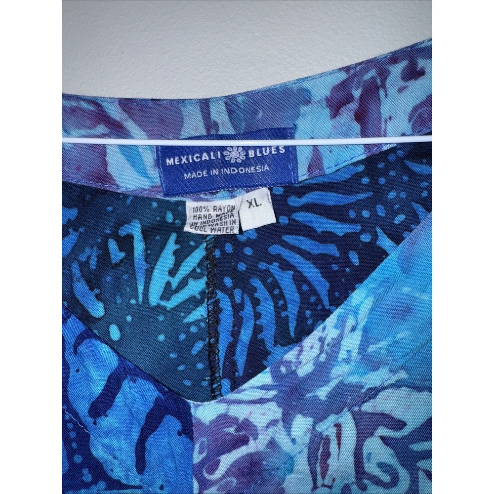 MEXICALI BLUES SHARKBITE KNEE LENGTH TUNIC/DRESS LONG SLEEVE 100% Cotton Sz XL - Picture 3 of 6